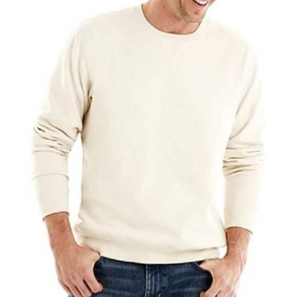 St. John's Bay Gulf Sand Fleece Sweatshirt - Picture 1 of 3